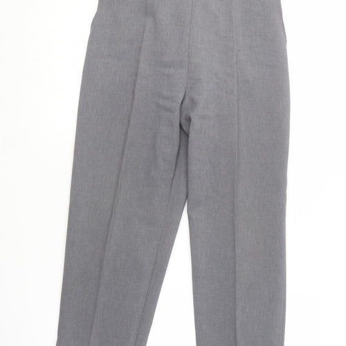 Preworn Womens Grey  Polyester Trousers  Size 14 L24 in Regular