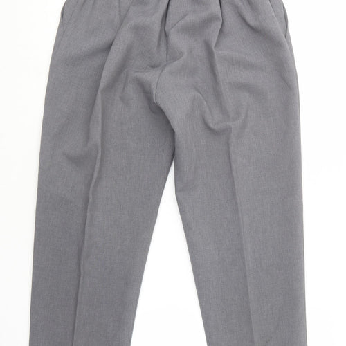 Preworn Womens Grey  Polyester Trousers  Size 14 L24 in Regular