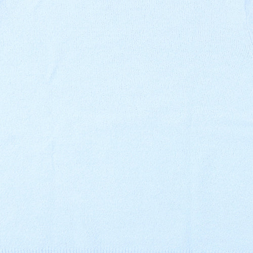 Berkertex Womens Blue  Acrylic Basic T-Shirt Size 14 Round Neck - 14/16