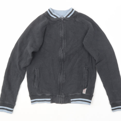M&Co Boys Grey  Cotton Full Zip Sweatshirt Size 12-13 Years