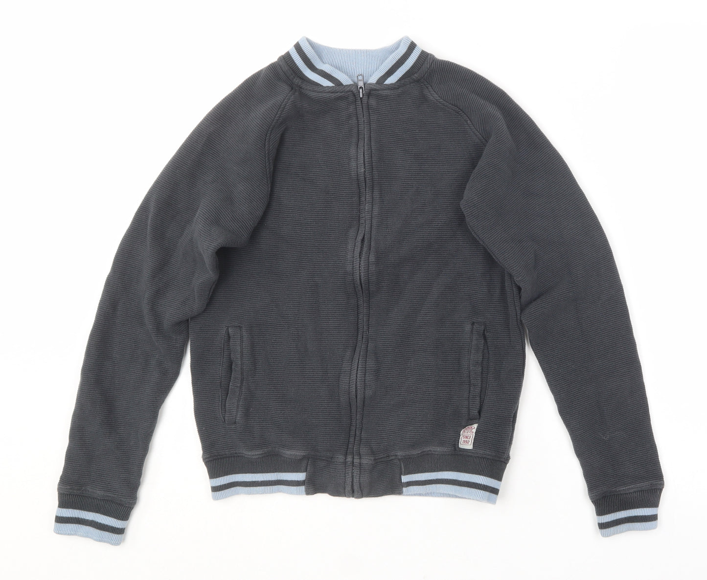 M&Co Boys Grey  Cotton Full Zip Sweatshirt Size 12-13 Years