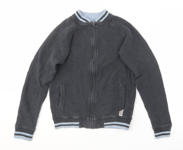M&Co Boys Grey  Cotton Full Zip Sweatshirt Size 12-13 Years