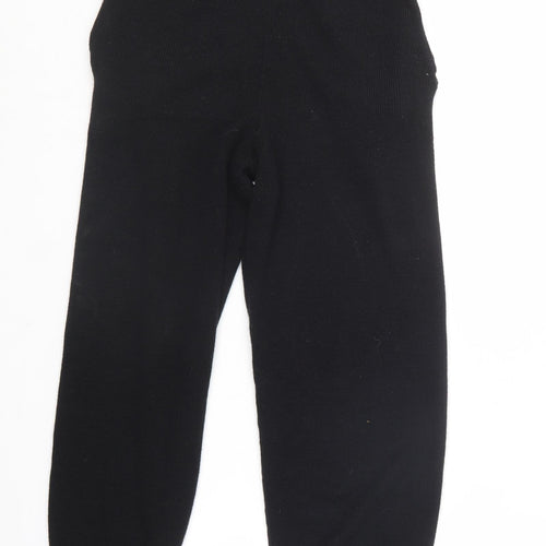 Boohoo Womens Black  Polyester Jogger Trousers Size M L24.5 in Regular