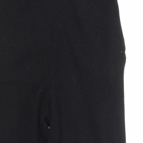 Boohoo Womens Black  Polyester Jogger Trousers Size M L24.5 in Regular
