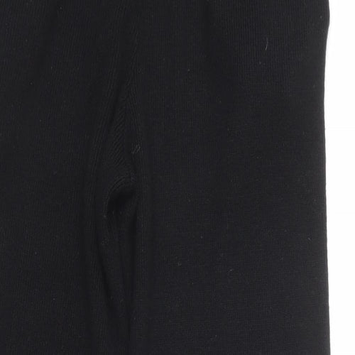 Boohoo Womens Black  Polyester Jogger Trousers Size M L24.5 in Regular