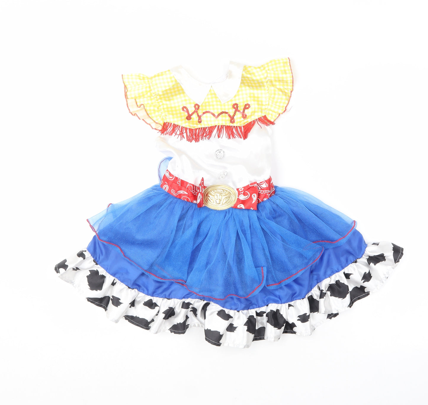 TU Girls Multicoloured  Polyester Skater Dress  Size 3-4 Years  Collared  - Toy story fancy dress