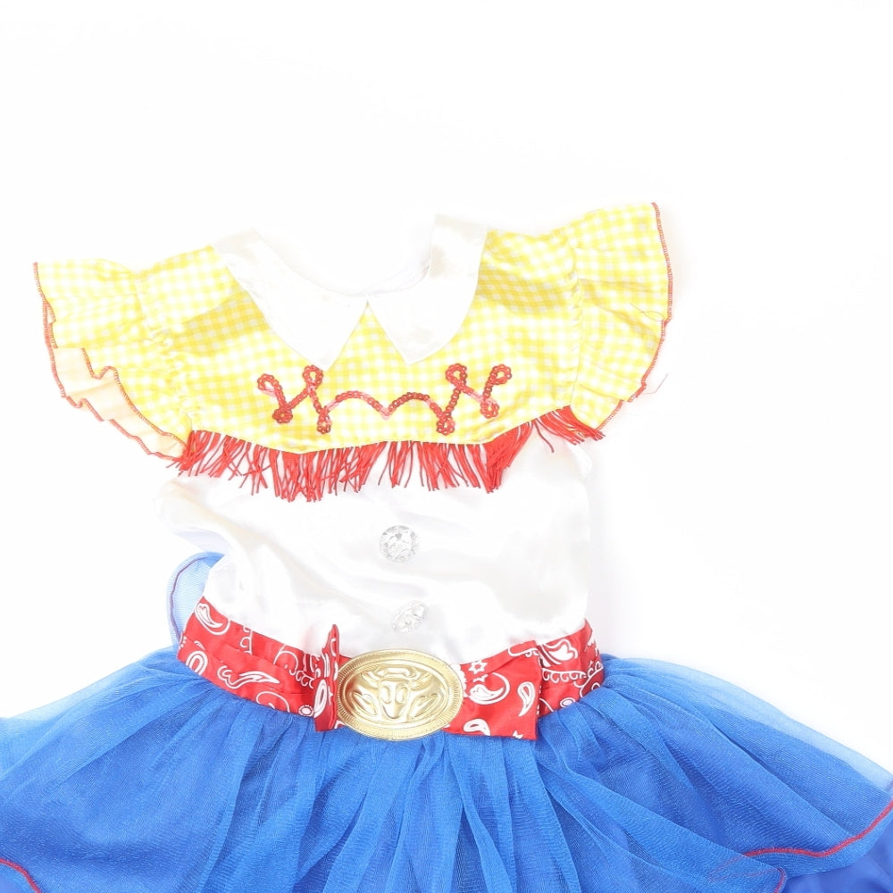 TU Girls Multicoloured  Polyester Skater Dress  Size 3-4 Years  Collared  - Toy story fancy dress