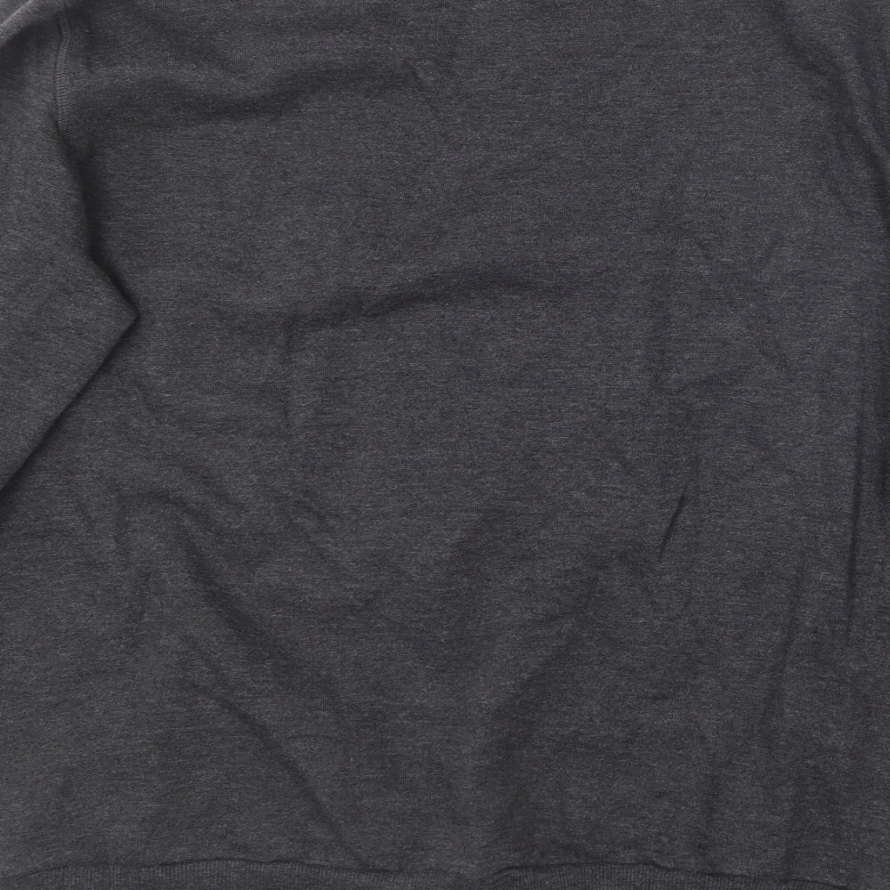 Primark Mens Grey Round Neck  Cotton Pullover Jumper Size L   - Coca Cola christmas
