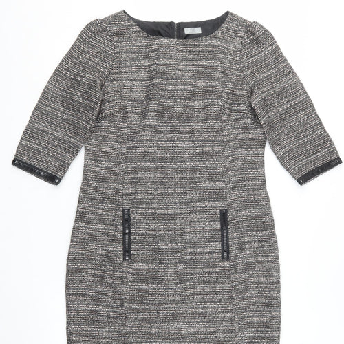 F&F Womens Black  Polyester Shift  Size 14  Round Neck