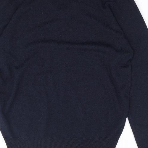 RTY Mens Blue V-Neck  Acrylic Pullover Jumper Size S   - Workwear