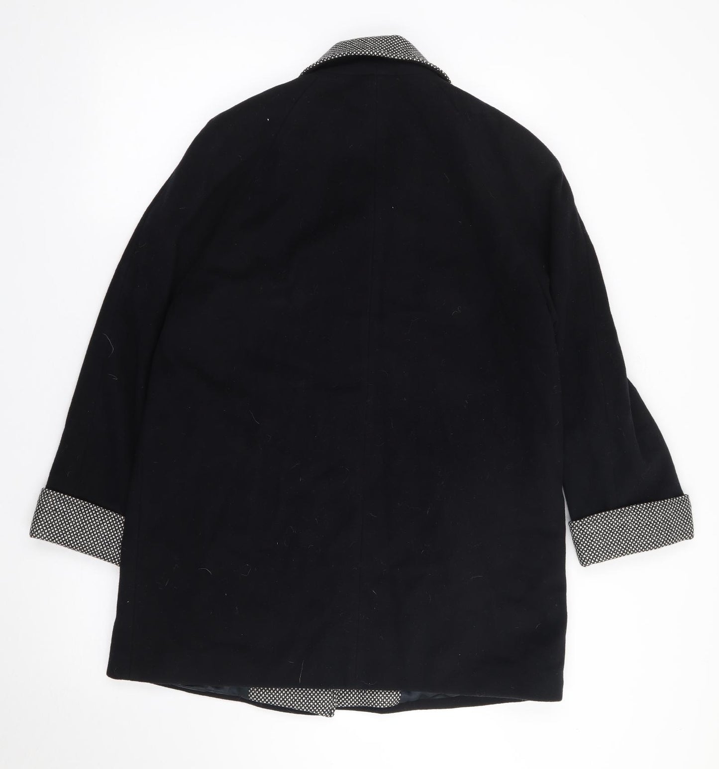 Eastex Womens Black   Jacket Coat Size 10  Button
