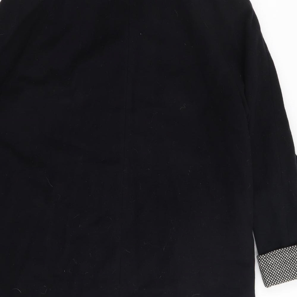 Eastex Womens Black   Jacket Coat Size 10  Button