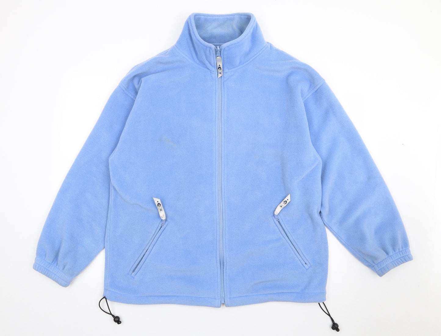 Neautral Territory Womens Blue High Neck  Polyester Full Zip Jumper Size M