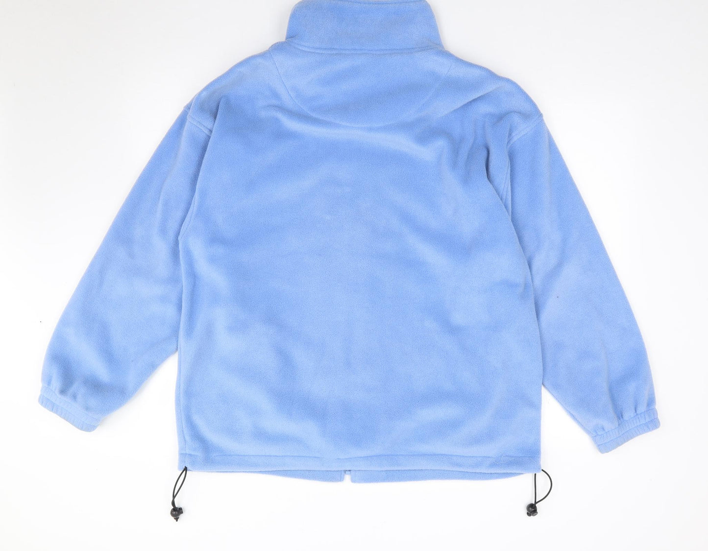 Neautral Territory Womens Blue High Neck  Polyester Full Zip Jumper Size M