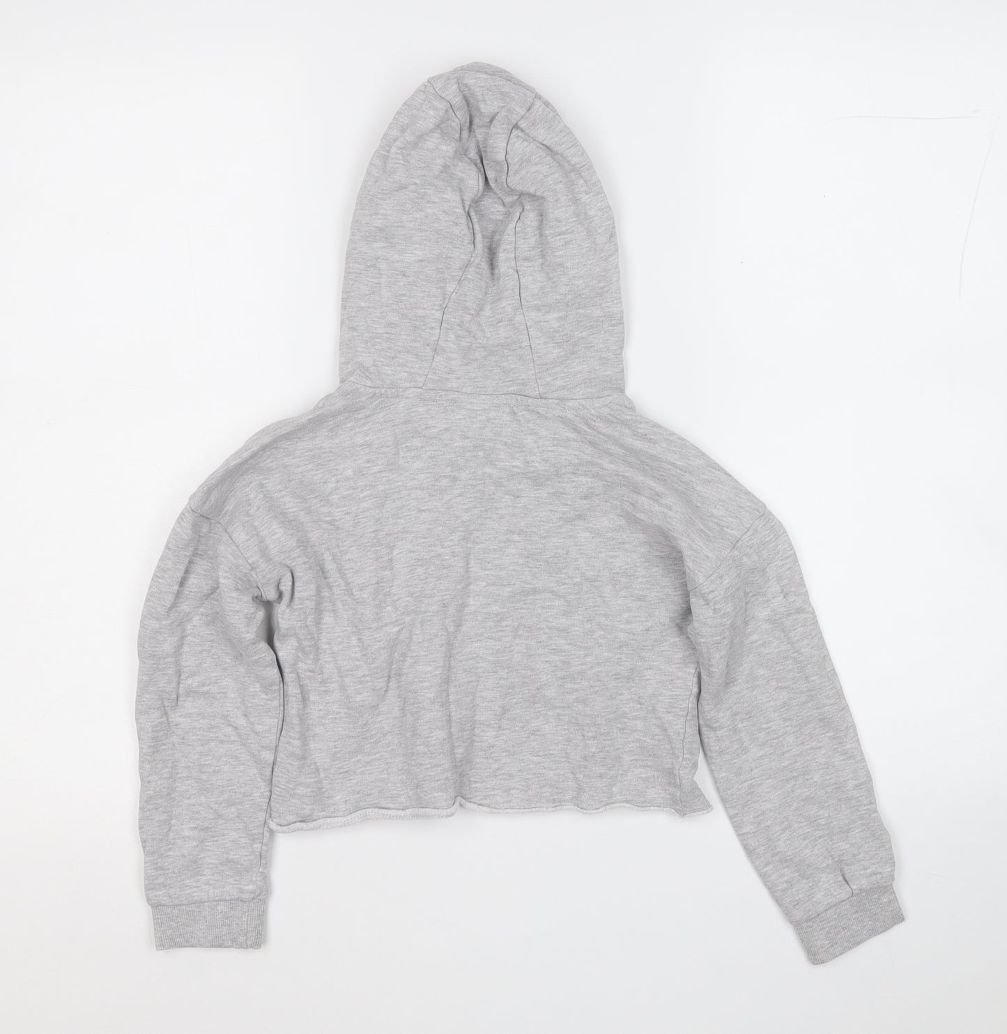 Matalan Girls Grey  Cotton Pullover Hoodie Size 9 Years   - Stay Sassy