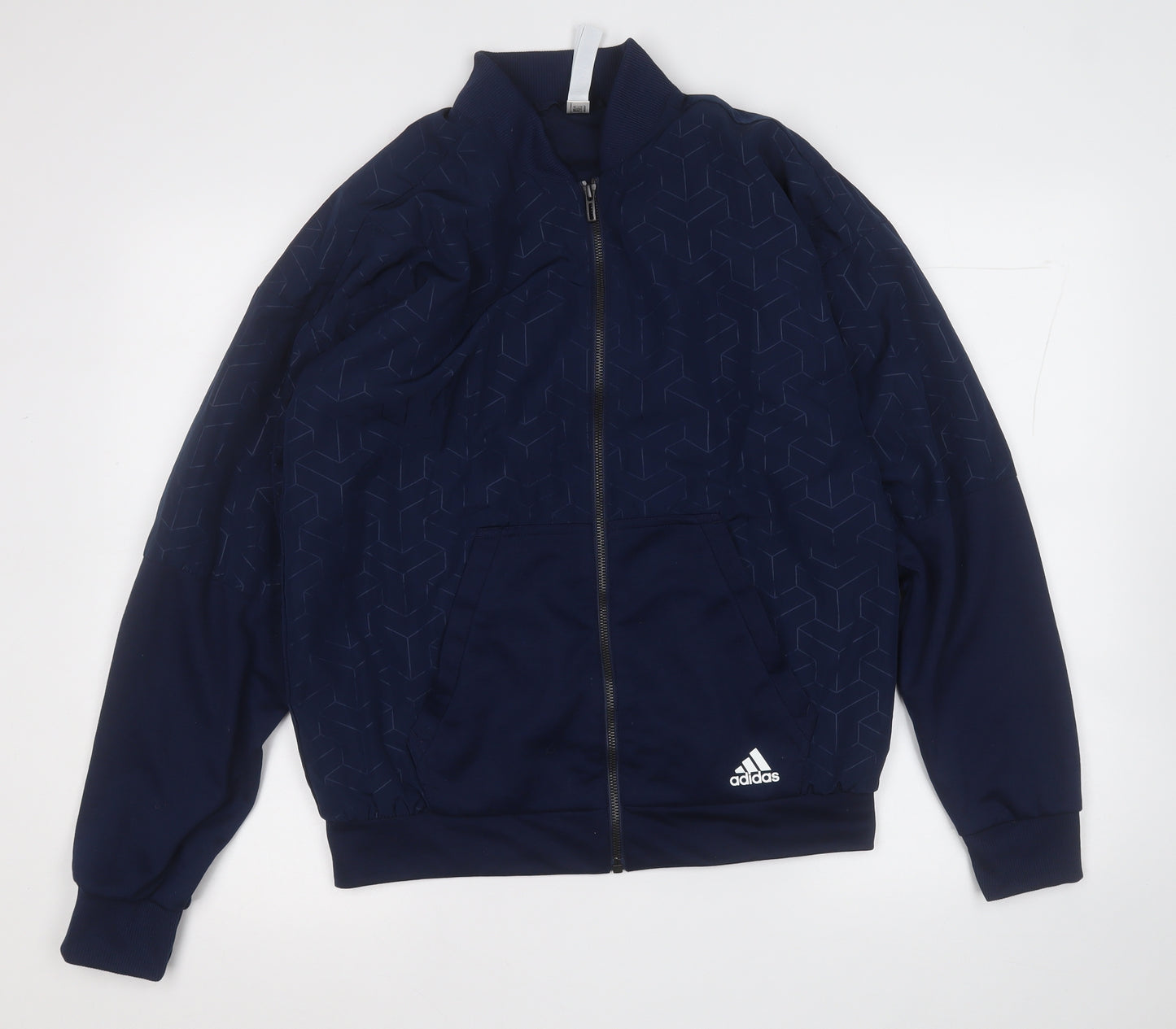 adidas Mens Blue   Bomber Jacket Jacket Size S