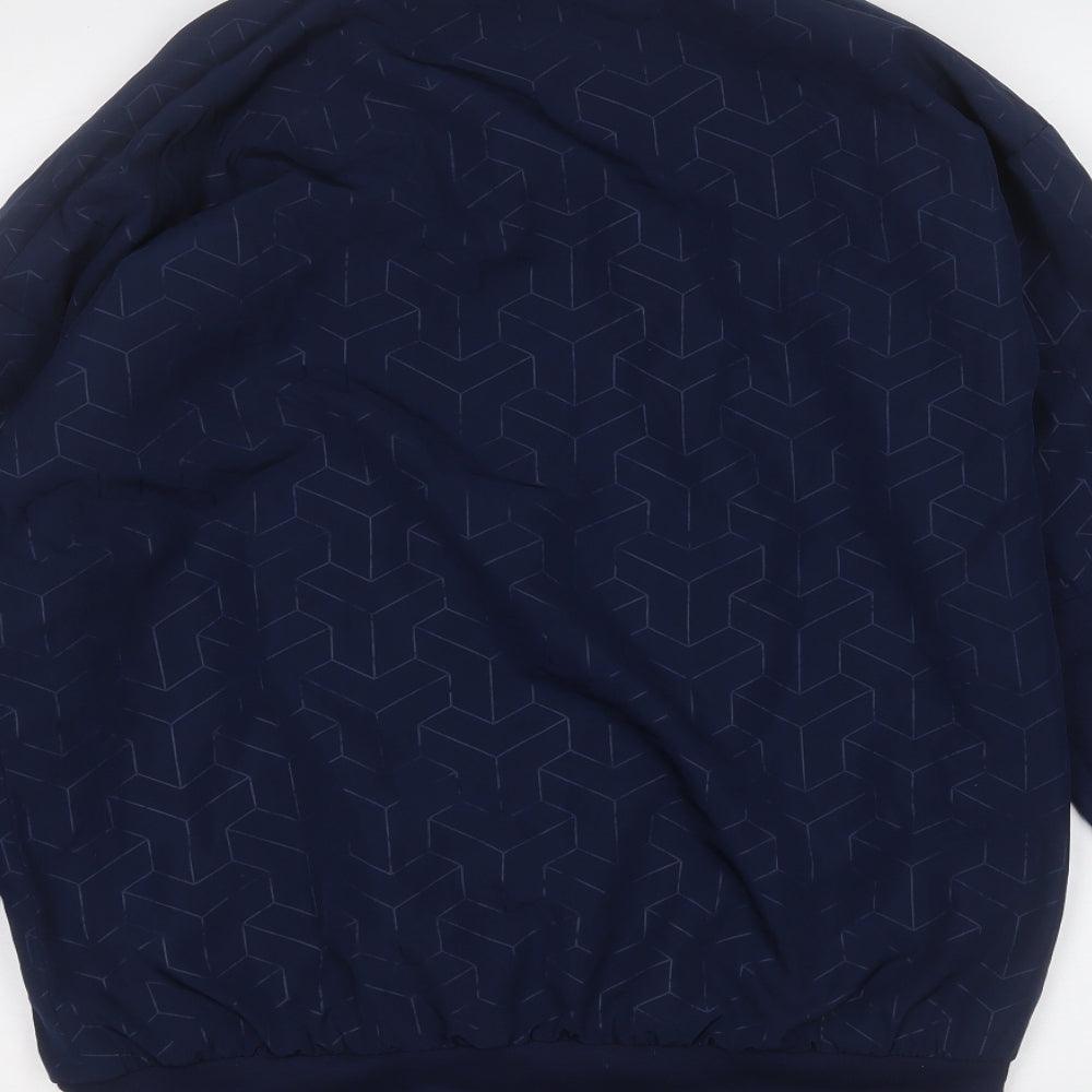 adidas Mens Blue   Bomber Jacket Jacket Size S