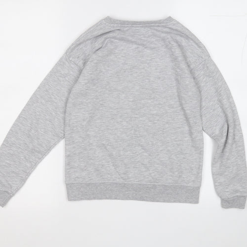 Primark Girls Grey  Cotton Pullover Sweatshirt Size 10-11 Years   - The best is yet to come