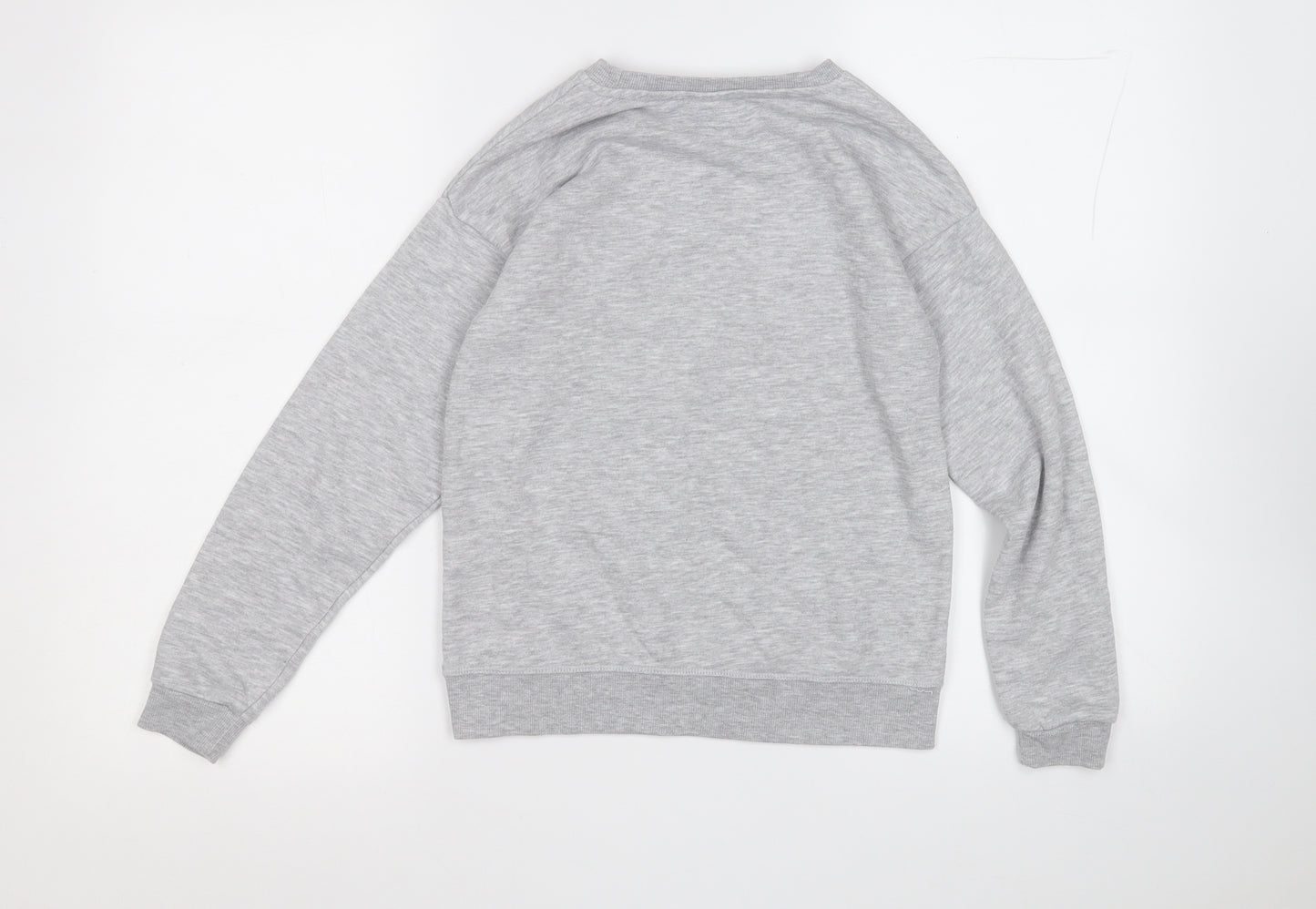 Primark Girls Grey  Cotton Pullover Sweatshirt Size 10-11 Years   - The best is yet to come