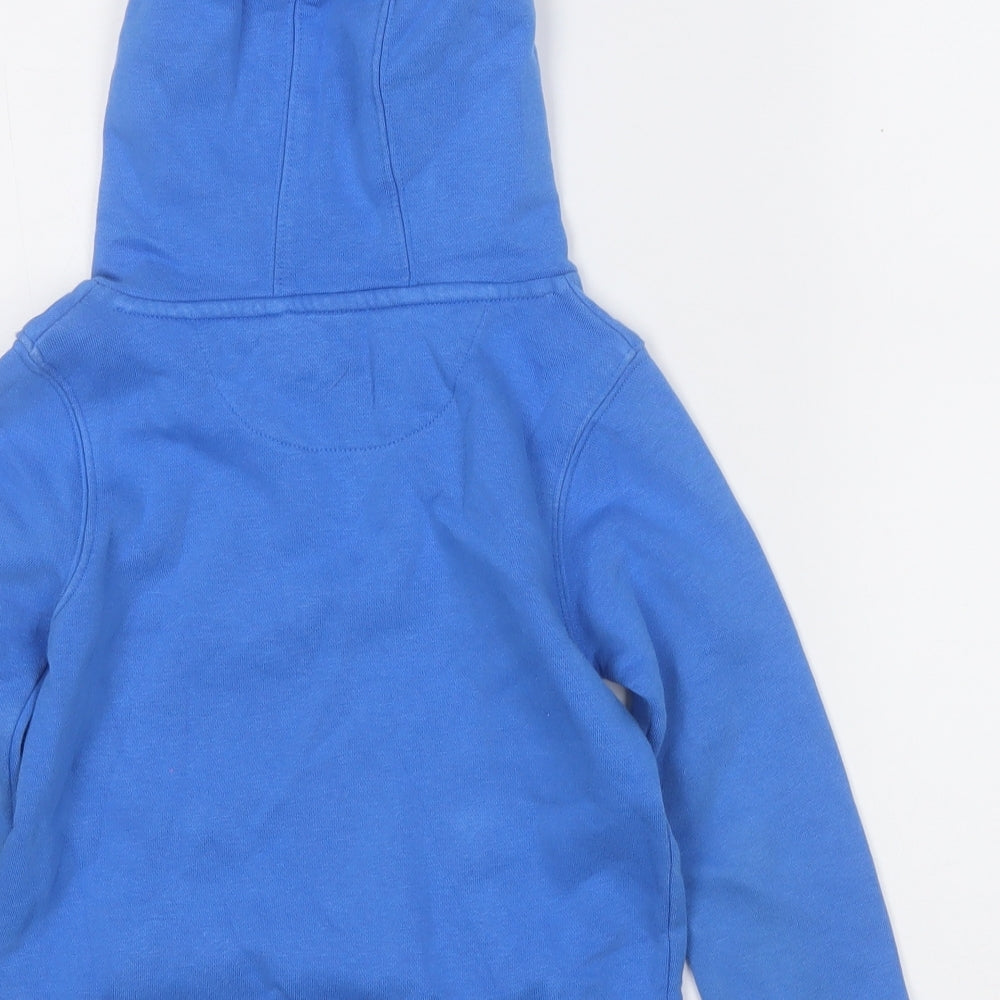 Marks and Spencer Boys Blue  Cotton Pullover Hoodie Size 4-5 Years