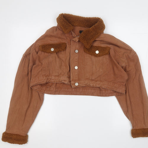Missguided Womens Brown   Jacket  Size 14