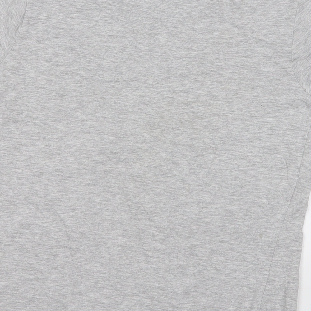 TU Boys Grey  Cotton Pullover T-Shirt Size 10 Years Round Neck  - Shark