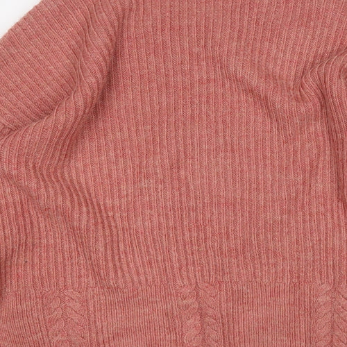 George Womens Red Round Neck  Acrylic Pullover Jumper Size 12