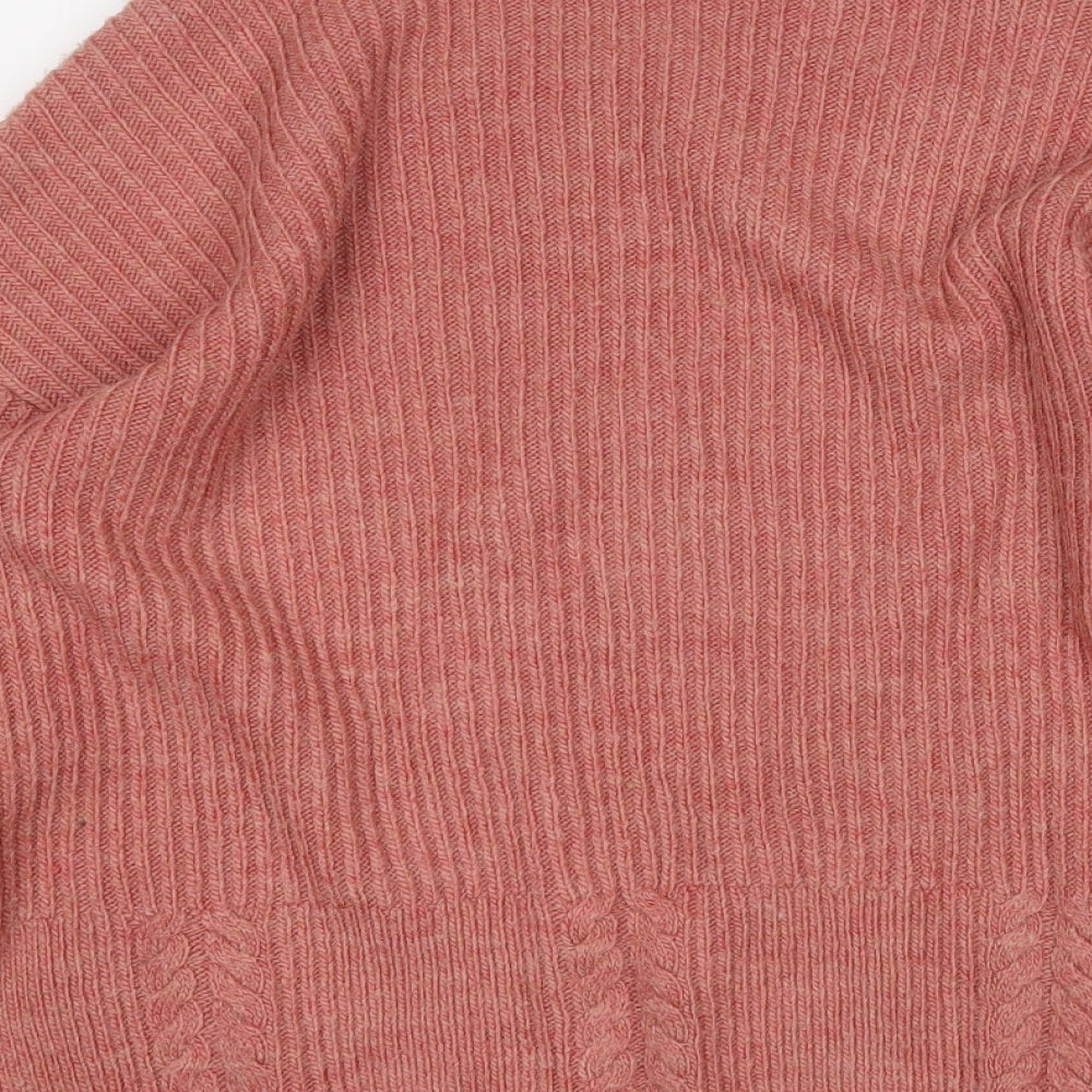 George Womens Red Round Neck  Acrylic Pullover Jumper Size 12