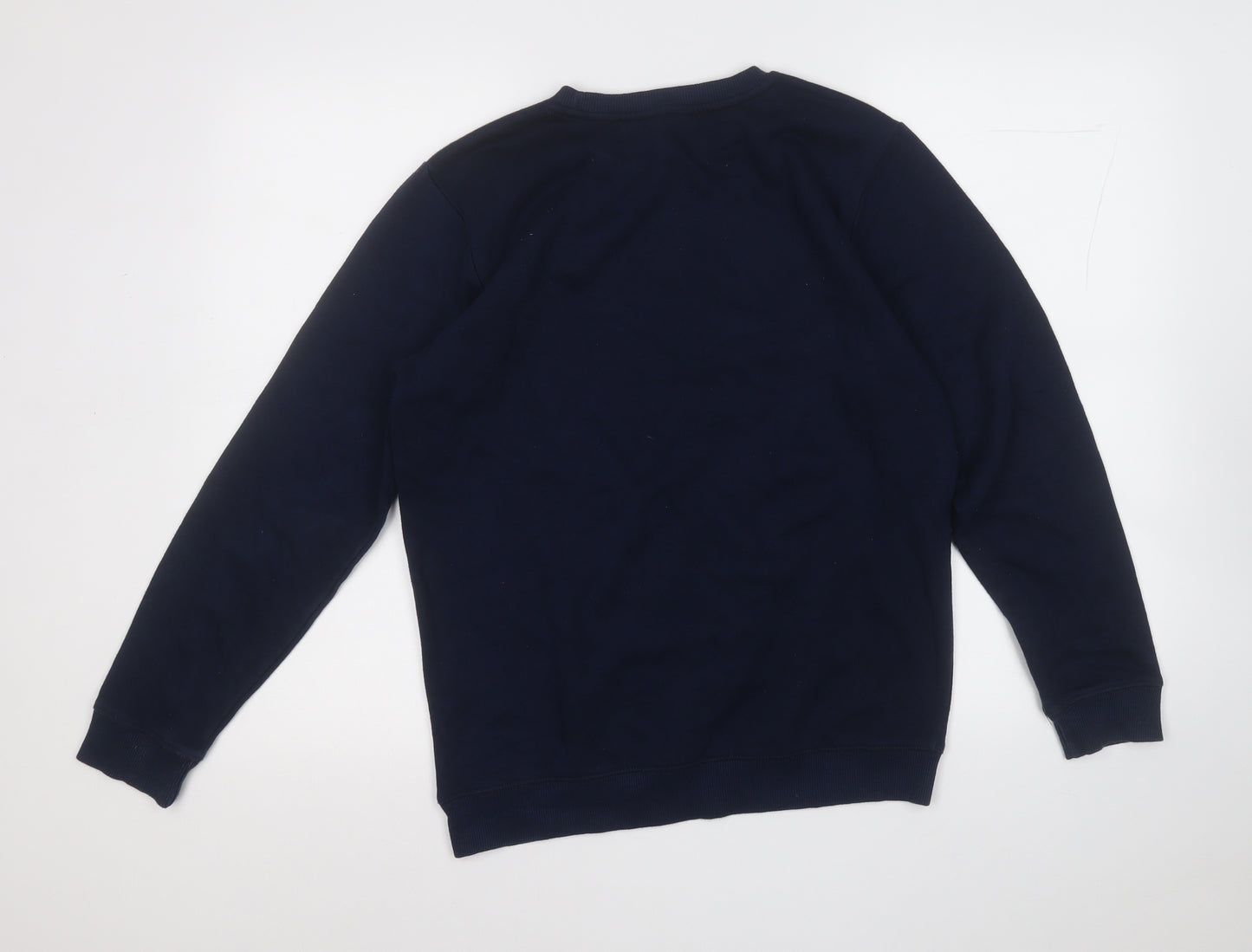 George Boys Blue  Cotton Pullover Sweatshirt Size 13-14 Years   - Christmas JUMPER