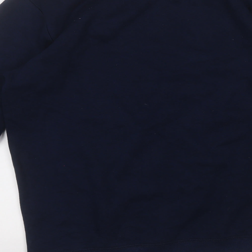 George Boys Blue  Cotton Pullover Sweatshirt Size 13-14 Years   - Christmas JUMPER