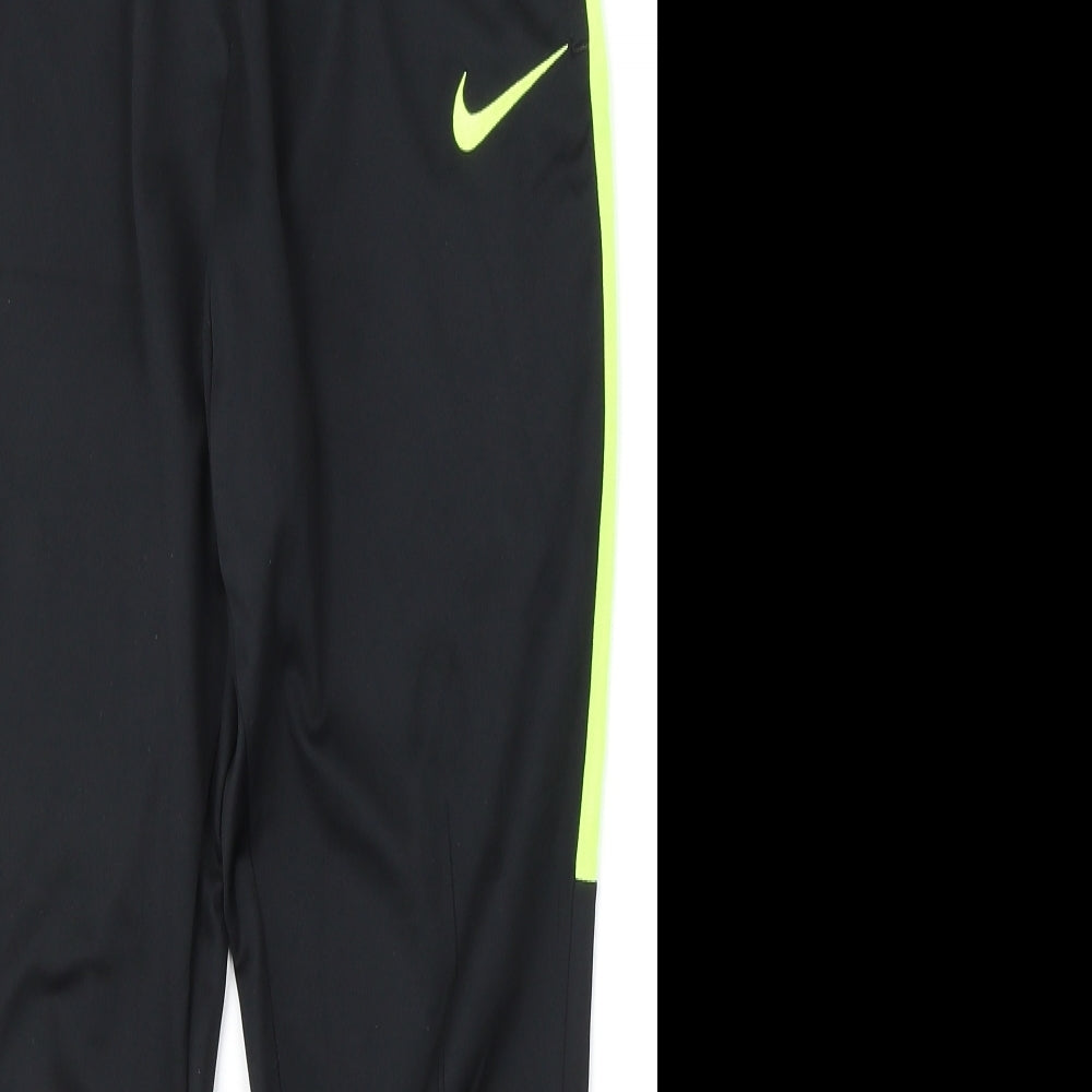 Nike Boys Black  Polyester Jogger Trousers Size 12-13 Years  Regular