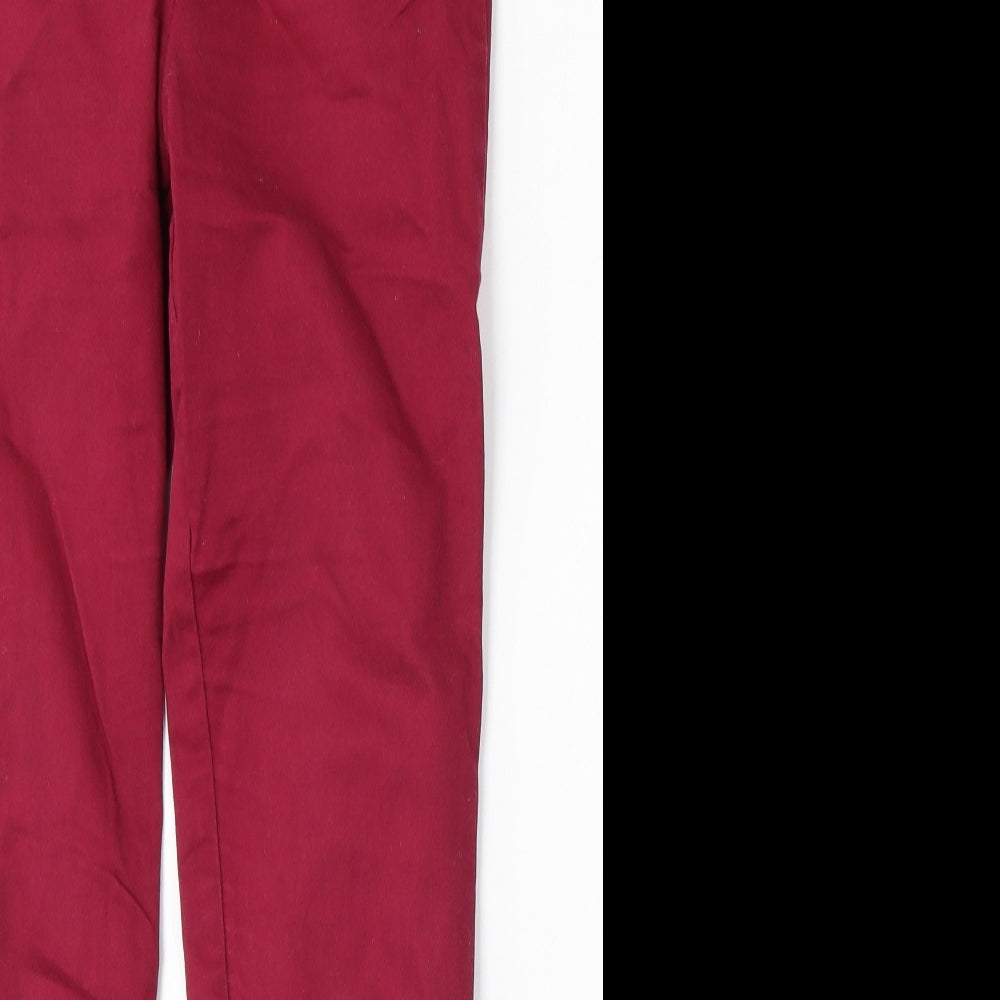 George Womens Red  Cotton Jegging Jeans Size 10 L28 in Regular
