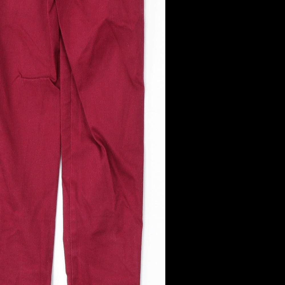 George Womens Red  Cotton Jegging Jeans Size 10 L28 in Regular
