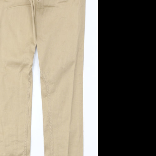 LIMITED COLLECTION Womens Beige  Cotton Skinny Jeans Size 12 L30 in Regular