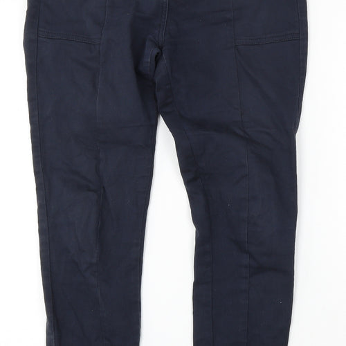 NEXT Womens Blue  Cotton Skinny Jeans Size 8 L29 in Regular Button