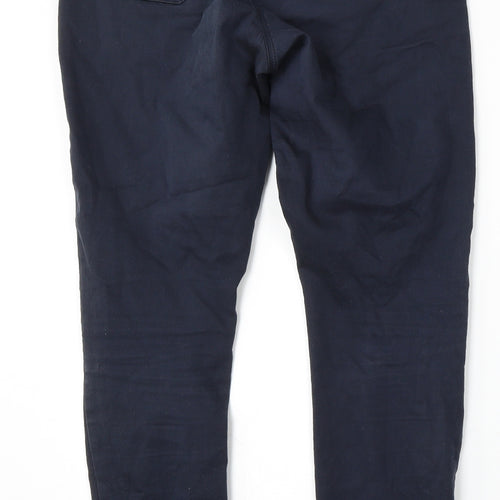 NEXT Womens Blue  Cotton Skinny Jeans Size 8 L29 in Regular Button