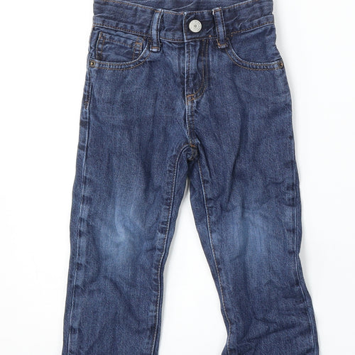 Gap Girls Blue  Cotton Straight Jeans Size 3 Years  Regular