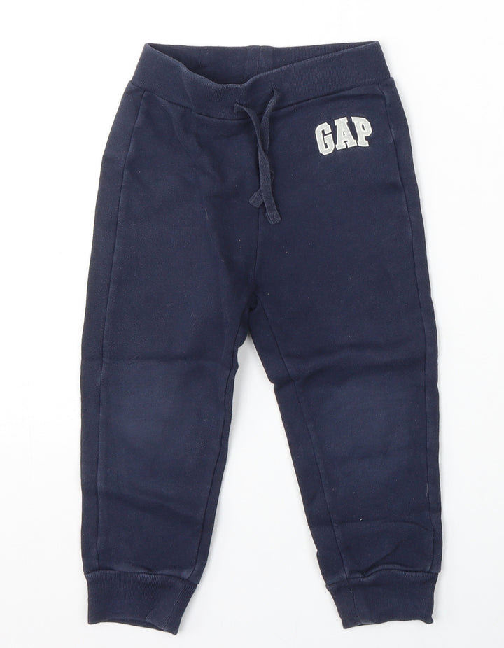 Gap Boys Blue  Cotton Jogger Trousers Size 3 Years  Regular