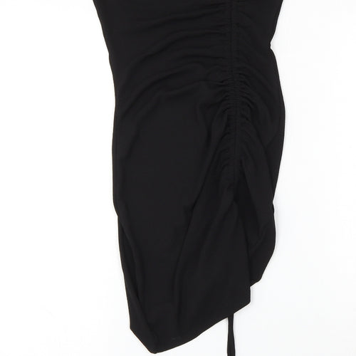 Divided by H&M Womens Black  Polyester Bodycon  Size XS  Round Neck