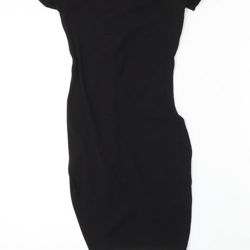 Divided by H&M Womens Black  Polyester Bodycon  Size XS  Round Neck