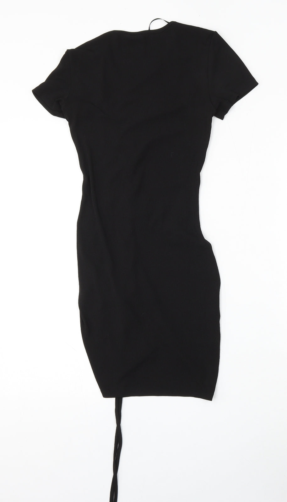 Divided by H&M Womens Black  Polyester Bodycon  Size XS  Round Neck