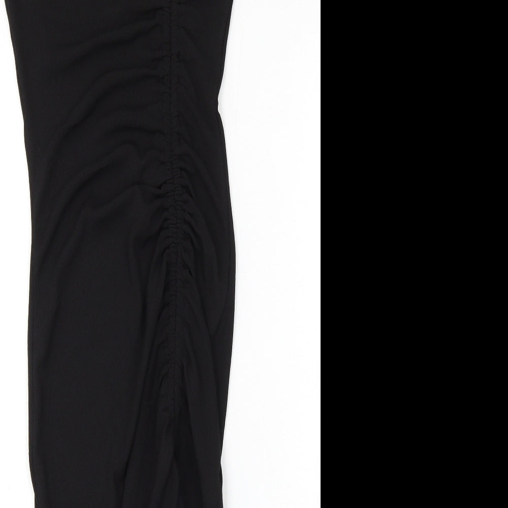 Divided by H&M Womens Black  Polyester Bodycon  Size XS  Round Neck