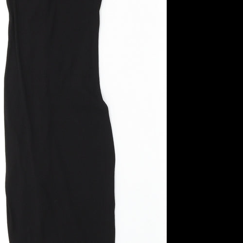 Divided by H&M Womens Black  Polyester Bodycon  Size XS  Round Neck