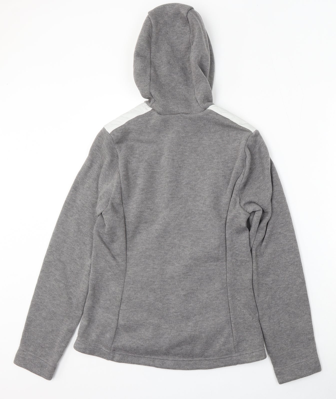 DECATHLON Womens Grey  Polyester Full Zip Hoodie Size M  Zip
