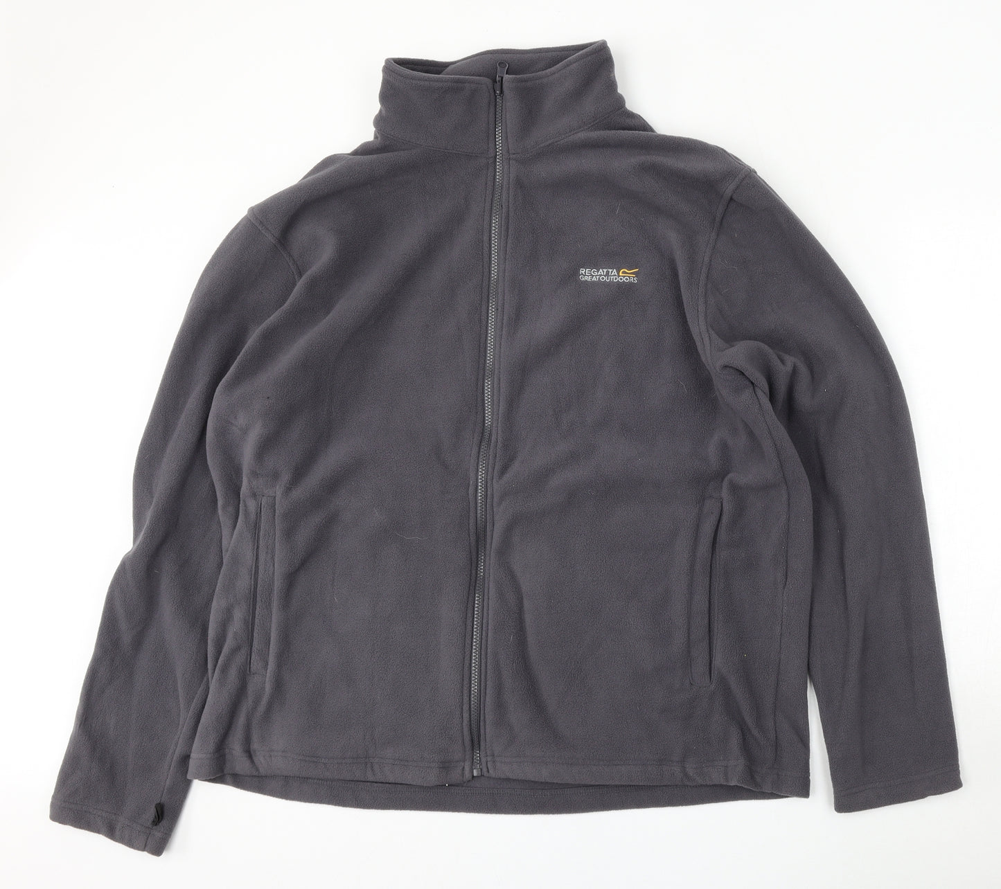 Regatta Mens Grey  Polyester Full Zip Sweatshirt Size 2XL