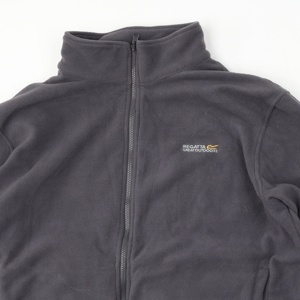 Regatta Mens Grey  Polyester Full Zip Sweatshirt Size 2XL