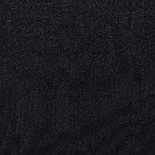 Berkertex Womens Black V-Neck  Acrylic Pullover Jumper Size 14