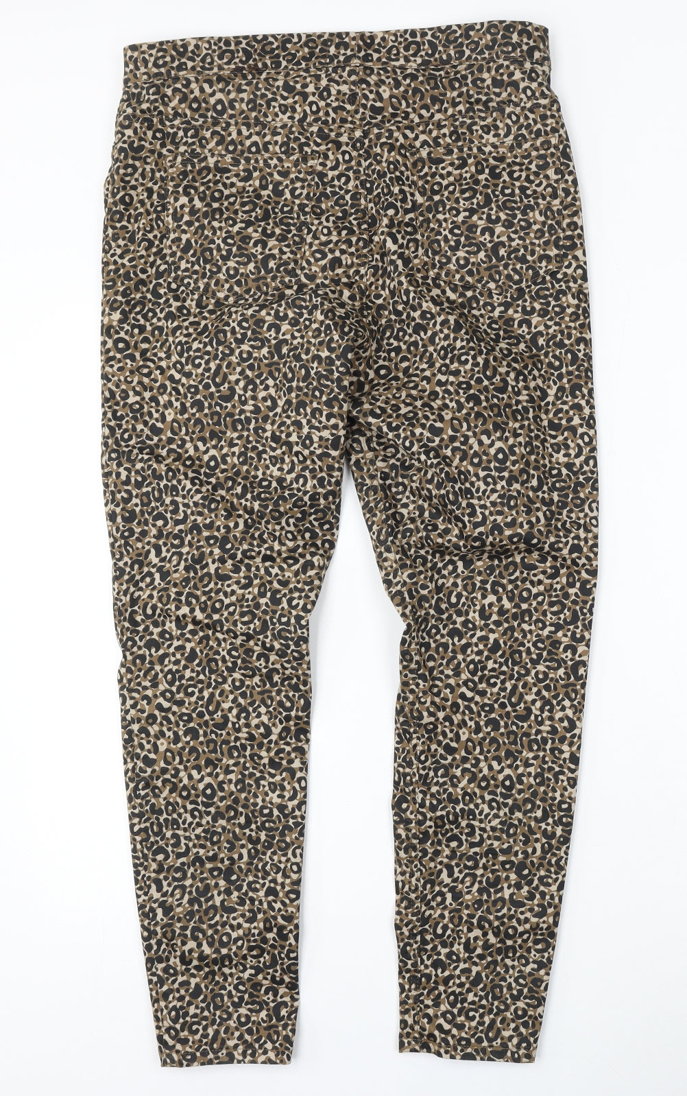 Preworn Womens Multicoloured Animal Print Polyester Jegging Jeans Size 34 L27 in Regular