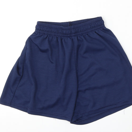 Ski & Sportswear Womens Blue  Polyester Athletic Shorts Size 30 L4 in Regular