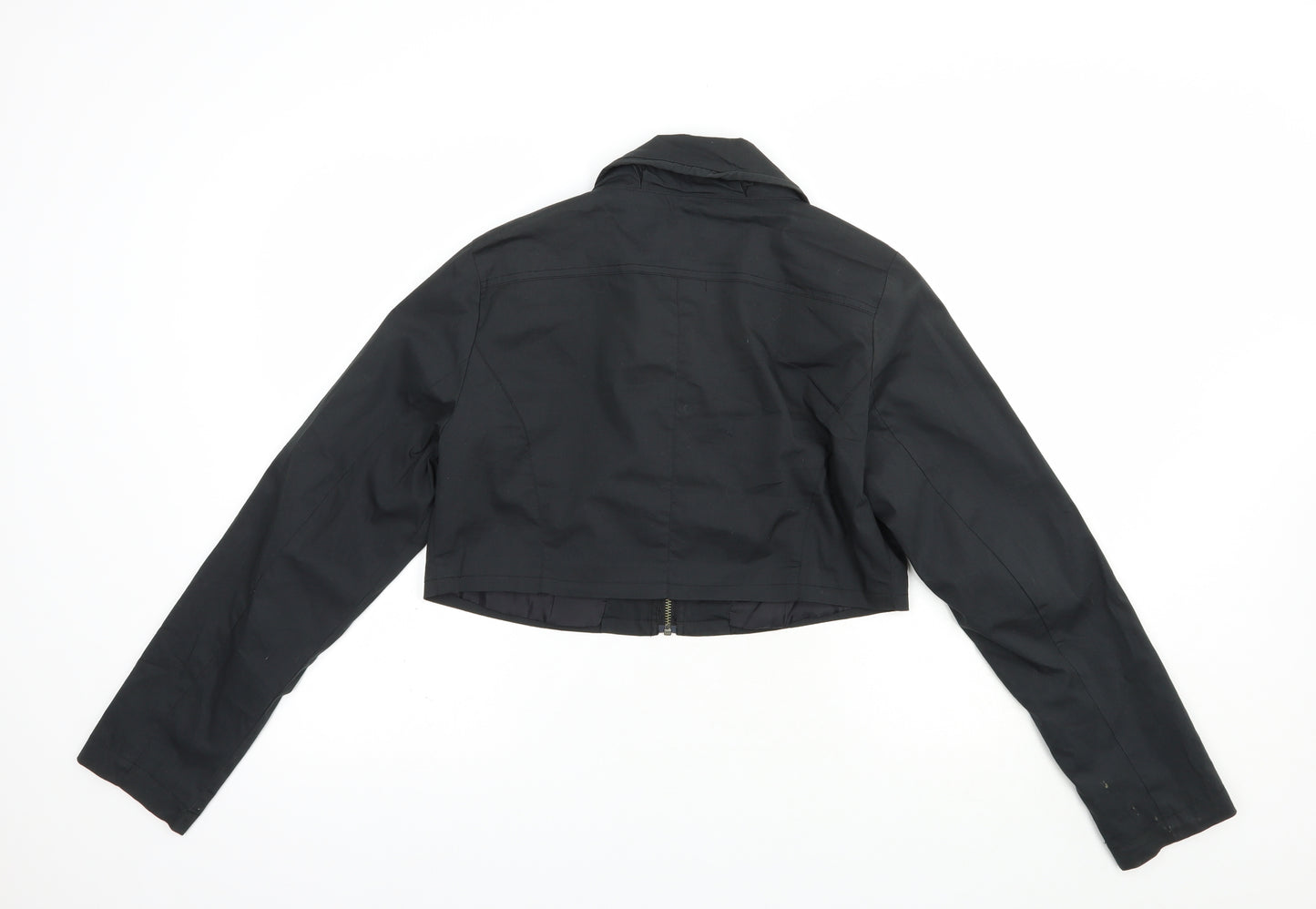 Jensen Womens Black   Jacket  Size 12  Zip - Cropped